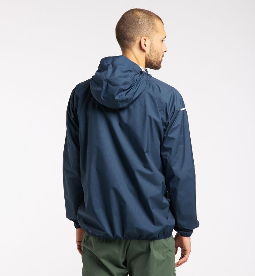 Haglöfs Mens L.I.M Proof Waterproof Jacket Dark Blue New Zealand 97456IPQR